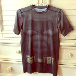 YXL Fitted Batman Under Armour Tee